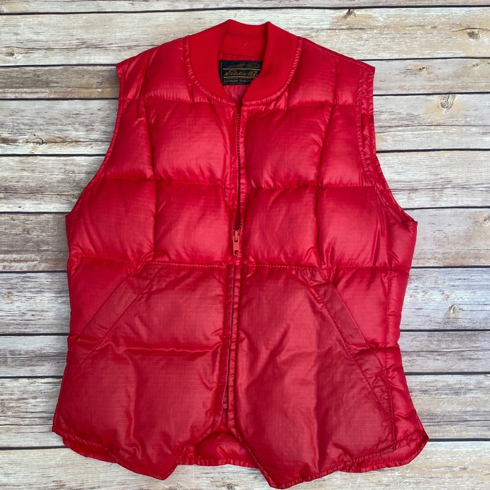 Eddie Bauer Vintage Goosedown Vest, Red
